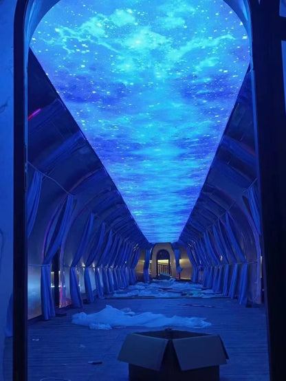 Ovale Glaskuppel aus Polycarbonat Größe 2,8 * 4,80 m, Bubble-Dome, Glashaus, Glasdome, Wintergarten, Glas-Iglu, wasserdicht, schlagfest, beständig gegen Feuer, Wind und Schneelast